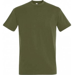 Sol's Pánské bavlněné tričko Imperial vysoká gramáž Barva: khaki tmavá, Velikost: 3XL L190