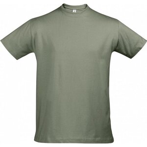 Sol's Pánské bavlněné tričko Imperial vysoká gramáž Barva: Khaki, Velikost: S L190
