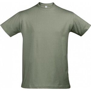 Sol's Pánské bavlněné tričko Imperial vysoká gramáž Barva: Khaki, Velikost: XL L190