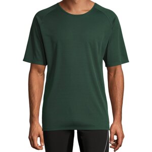 Sol's Sportovní tričko s raglánovými rukávy s kulatým zadním dílem Barva: Zelená lesní, Velikost: M L198