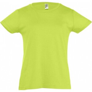Dětské bavlněné tričko Sol's pro děvčátka Barva: Zelená jablková, Velikost: 10 let (130/140) L225K
