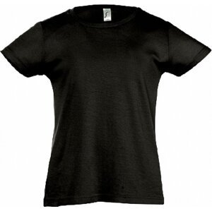 Dětské bavlněné tričko Sol's pro děvčátka Barva: Černá, Velikost: 10 let (130/140) L225K