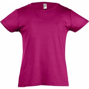 Dětské bavlněné tričko Sol's pro děvčátka Barva: Fuchsiová, Velikost: 10 let (130/140) L225K