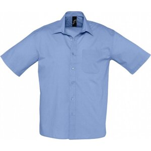 Sol's Směsová pracovní košile Bristol s náprsní kapsičkou Barva: Modrá střední, Velikost: 3XL L622