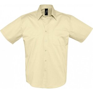 Sol's Keprová košile Brooklyn s náprsní kapsičkou Barva: béžová vanilková, Velikost: 3XL L640
