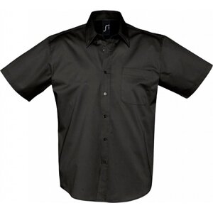 Sol's Keprová košile Brooklyn s náprsní kapsičkou Barva: Černá, Velikost: 3XL L640