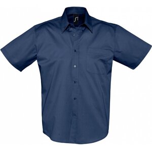 Sol's Keprová košile Brooklyn s náprsní kapsičkou Barva: modrá námořní, Velikost: 4XL L640