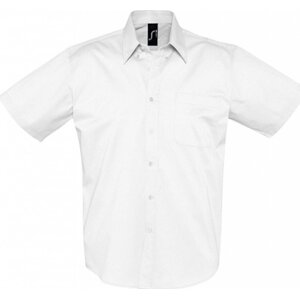 Sol's Keprová košile Brooklyn s náprsní kapsičkou Barva: Bílá, Velikost: 3XL L640