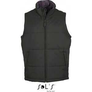 Sol's Vodotěsná vesta Bodywarmer s prošíváním pro pohodlnější nošení Barva: šedá uhlová, Velikost: 5XL L868