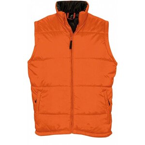 Sol's Vodotěsná vesta Bodywarmer s prošíváním pro pohodlnější nošení Barva: Oranžová, Velikost: S L868