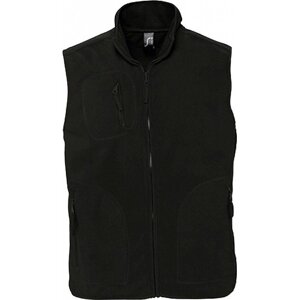 Sol's Unisex norská fleecová vesta se třemi kapsami na zip Barva: Černá, Velikost: 3XL L741