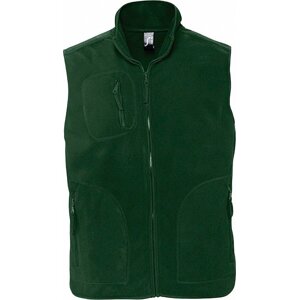 Sol's Unisex norská fleecová vesta se třemi kapsami na zip Barva: Zelená, Velikost: 3XL L741