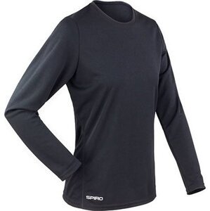 Měkké dámské sportovní tričko Spiro s funkcí Quick Dry Barva: Black, Velikost: L (14 let) RT254F