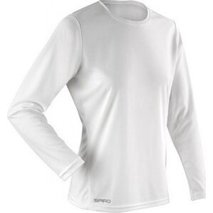 Měkké dámské sportovní tričko Spiro s funkcí Quick Dry Barva: White, Velikost: L (14 let) RT254F