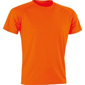 Rychleschnoucí sportovní piké tričko Spiro Aircool Barva: oranžová fluorescentní, Velikost: 3XL RT287
