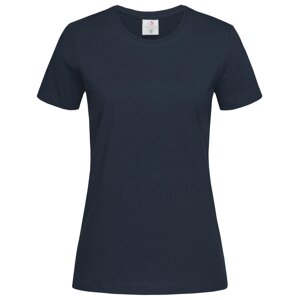 Stedman® Klasické dámské tričko Stedman na tělo s certifikací Vegan Barva: modrá půlnoční tmavá, Velikost: 3XL