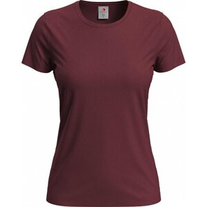 Stedman® Klasické dámské tričko Stedman na tělo s certifikací Vegan Barva: červená bordeaux, Velikost: M