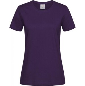 Stedman® Klasické dámské tričko Stedman na tělo s certifikací Vegan Barva: tmavá fialová, Velikost: XL