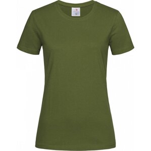 Stedman® Klasické dámské tričko Stedman na tělo s certifikací Vegan Barva: zelená vojenská, Velikost: L