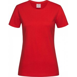 Stedman® Klasické dámské tričko Stedman na tělo s certifikací Vegan Barva: červená skarletová, Velikost: 3XL