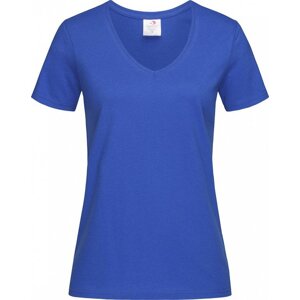 Stedman® Vegan dámské tričko s výstřihem do véčka 155 g/m Barva: Modrá výrazná, Velikost: XL