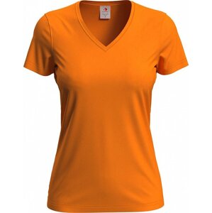 Stedman® Vegan dámské tričko s výstřihem do véčka 155 g/m Barva: Oranžová, Velikost: L