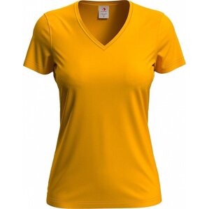 Stedman® Vegan dámské tričko s výstřihem do véčka 155 g/m Barva: Slunečnicová, Velikost: L