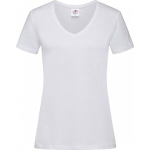 Stedman® Vegan dámské tričko s výstřihem do véčka 155 g/m Barva: Bílá, Velikost: XL