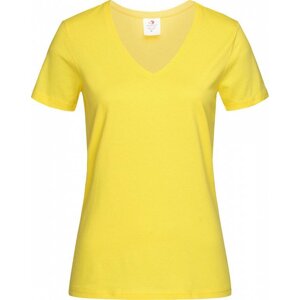 Stedman® Vegan dámské tričko s výstřihem do véčka 155 g/m Barva: Žlutá, Velikost: S