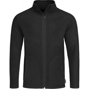 Stedman® Mikrofleecová teplá bunda se stojáčkem a dlouhým zipem Barva: Černá, Velikost: 3XL S5030