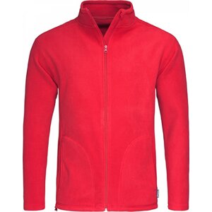 Stedman® Mikrofleecová teplá bunda se stojáčkem a dlouhým zipem Barva: červená skarletová, Velikost: L S5030