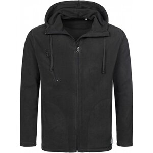 Stedman® Prodyšná mikrofleecová bunda s kapucí a úpravou proti žmolkování Barva: Černá, Velikost: M S5080