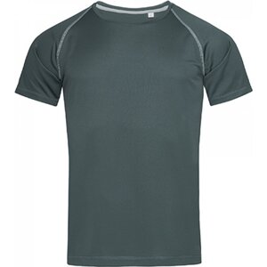 Stedman® Sportovní tričko ze síťovaného materiálu a s raglánovými rukávy Barva: Granite Grey, Velikost: M S8030