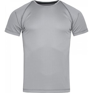 Stedman® Sportovní tričko ze síťovaného materiálu a s raglánovými rukávy Barva: stříbrná, Velikost: L S8030