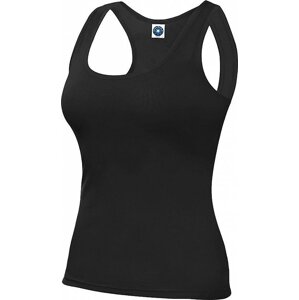 Starworld Základní dámské funkční tričko s vykrojenými zády Barva: Černá, Velikost: XL SW420