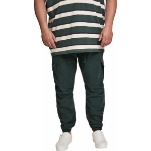Pánské bavlněné kapsáčové kalhoty Urban Classics Barva: Zelená lahvová, Velikost: 5XL