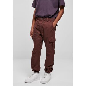 Pánské bavlněné kapsáčové kalhoty Urban Classics Barva: třešňová, Velikost: 3XL