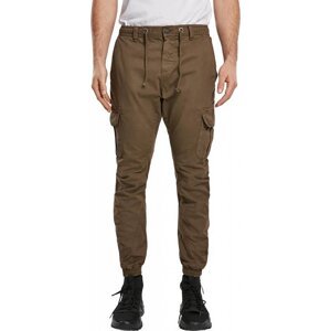 Pánské bavlněné kapsáčové kalhoty Urban Classics Barva: darkground, Velikost: XXL