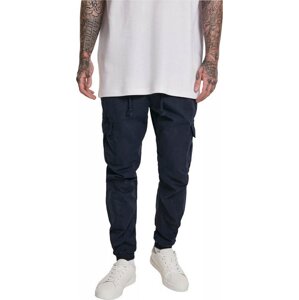 Pánské bavlněné kapsáčové kalhoty Urban Classics Barva: modrá námořní, Velikost: XL