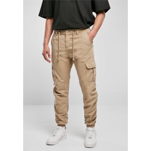Pánské bavlněné kapsáčové kalhoty Urban Classics Barva: béžová union, Velikost: XL