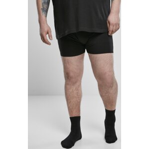 Pánské boxerky s elastanem Urban Classics 2 ks v balení Barva: černá - šedá uhlová, Velikost: 3XL