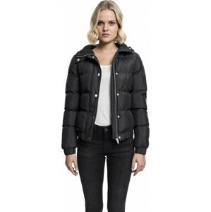 Krátká dámská zimní bunda Puffer Urban Classics Barva: Černá, Velikost: XL