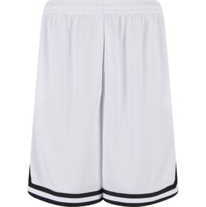 Pánské šortky Urban Classics s kontrastním lemováním Barva: bílá - černá, Velikost: XL
