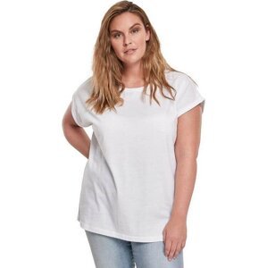 Dámské tričko z organické bavlny s volnými ohrnutými rukávky Urban Classics Barva: Bílá, Velikost: 3XL