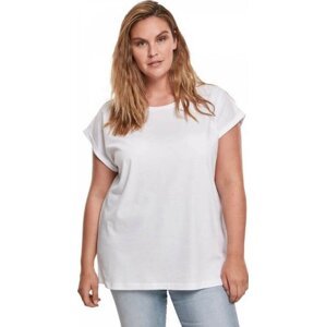 Dámské tričko z organické bavlny s volnými ohrnutými rukávky Urban Classics Barva: Bílá, Velikost: 4XL