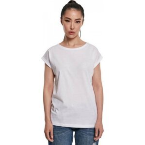Dámské tričko z organické bavlny s volnými ohrnutými rukávky Urban Classics Barva: Bílá, Velikost: L