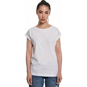 Dámské tričko z organické bavlny s volnými ohrnutými rukávky Urban Classics Barva: Bílá, Velikost: M