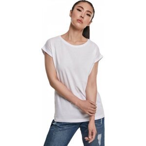 Dámské tričko z organické bavlny s volnými ohrnutými rukávky Urban Classics Barva: Bílá, Velikost: XL