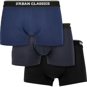 Boxerky Urban Classics z organické bavlny Barva: darkblue+navy+black, Velikost: 3XL
