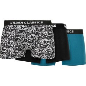 Boxerky Urban Classics z organické bavlny Barva: detail aop/black/jasper, Velikost: 3XL